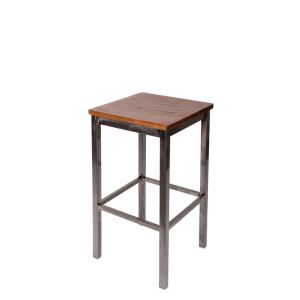 Trent Backless Barstool - Autumn Ash Wood Seat