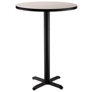 Round Cafe Table - Bar Height - Fusion Maple