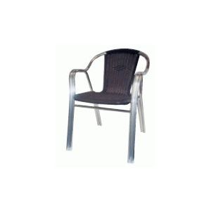 AL-C-Blk Aluminum Outdoor Chair