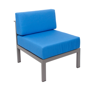 Belmar Outdoor Armless Middle Sofa - Soft Gray