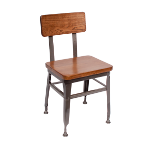 Lincoln Metal Frame Chair - Autumn Ash Wood Seat