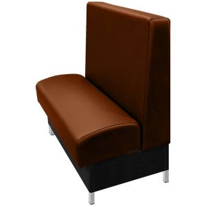 Grove Single Vinyl Booth - Chestnut Vinyl shown