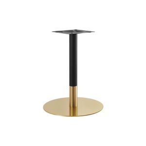 Gold and Black Finish Stainless Steel Base - 23" Round, Dining Height