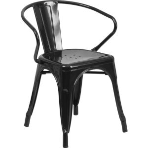Bistro Arm Chair - Black