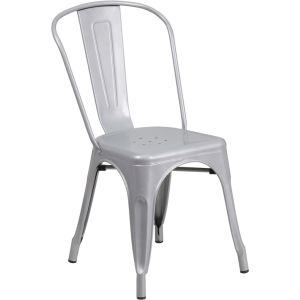 Bistro Side Chair - Silver
