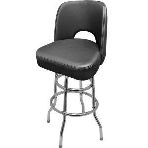 SL9134 Cutout Back Barstool - Black