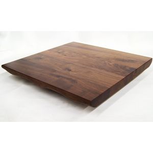 Live Edge Wood Restaurant Table - Black Walnut Plank
