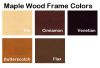 Maple Wood Frame Options