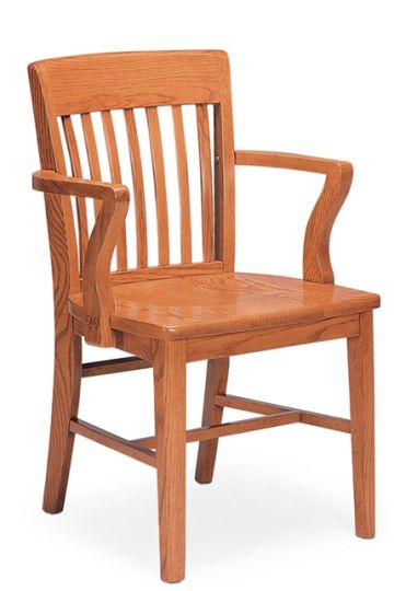 Americana Wood Frame Arm Chair