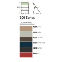 200 Folding Chair Color Options