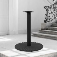 R5B600-22 Designer Table Base - Black Wrinkle
