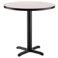 Round Cafe Table - Dining Height - Fusion Maple