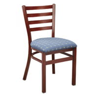 Dante 513B Ladder Back - Mahogany Frame/Custom Vinyl Seat