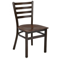 Dante 513B Ladder Back - Mahogany Frame and Seat