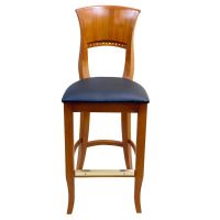 525 Wood Frame Barstool - Oak - Front View