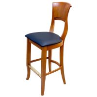 525 Wood Frame Barstool - Oak - Angle View