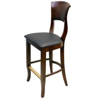 525 Wood Frame Barstool - Walnut