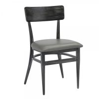 Kinley 570 Metal Frame Chair - Gray Vinyl