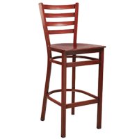Dante 613W Ladderback - Mahogany Frame and Seat