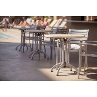 AL-1304 Outdoor Table Base- Silver