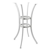AL-1316BH Outdoor Table Base Bar Height- Silver