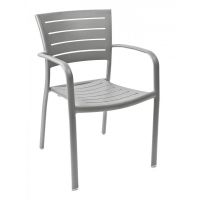 AL-5000A outdoor Arm Chair - Warm Gray