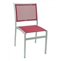 AL-5624 Outdoor Side Chair - Silver Frame