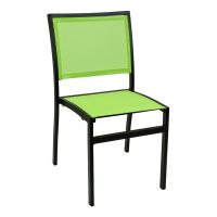 AL-5624 Outdoor Side Chair - Black Frame