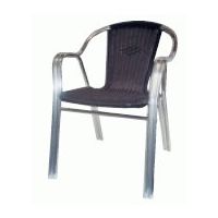 AL-C-Blk Aluminum Outdoor Chair