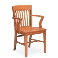 Americana Wood Frame Arm Chair
