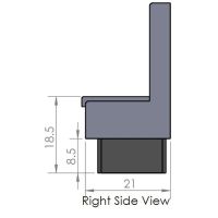 Aristocrat Single Wood Frame Booth - Full Measurements