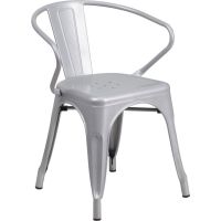 Bistro Arm Chair - Silver