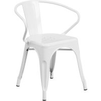 Bistro Arm Chair - White