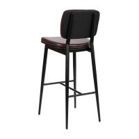 Kenzie Mid Back Barstool - Rear View - Brown