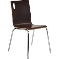 Bushwick Cafe Chair - Espresso - Front View
