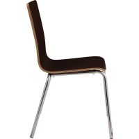 Bushwick Cafe Chair - Espresso - Side View