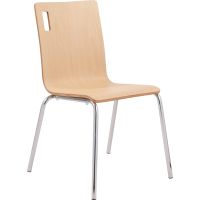Bushwick Cafe Chair - Natural - Front View