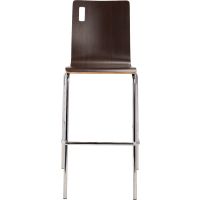 Bushwick Cafe Barstool - Espresso - Front View