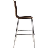 Bushwick Cafe Barstool - Espresso - Side View