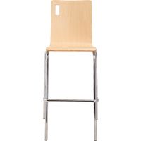 Bushwick Cafe Barstool - Natural - Front View