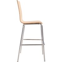 Bushwick Cafe Barstool - Natural - Side View