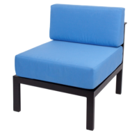 Belmar Outdoor Armless Middle Sofa - Black