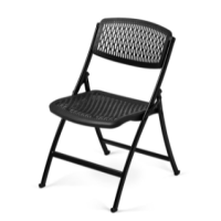 One Series Folding Chair - Black Frame/Black Seat