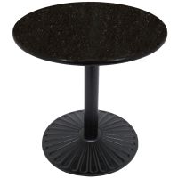 Round Granite Table - Black Galaxy