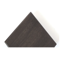 Solid Wood Plank Table Tops - Black (Semi-Transparent) Stain