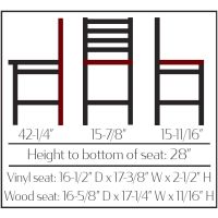 Outdoor Ladderback Barstool OD-BM-234