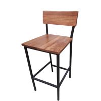 Timber Metal Frame Barstool - Timber Chestnut
