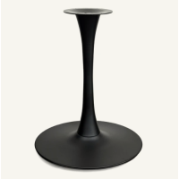 Trumpet Round Base Black Steel - 24" Round
