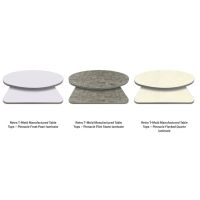 Retro Laminate Table Tops With Rippled Rubber Edge