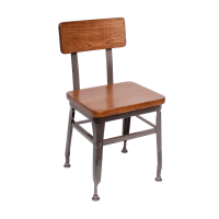 Lincoln Metal Frame Chair - Autumn Ash Wood Seat